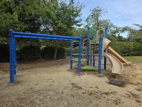 つつじ公園：複合遊具（すべり台・雲梯）