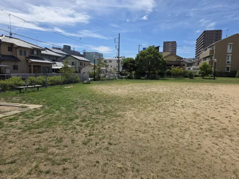 中泉グリーンパーク：芝生広場（外周から）