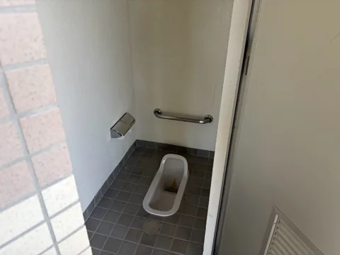 豊田赤池高見公園：和式トイレの内部