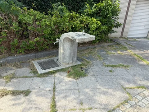 豊田東原梅ノ木公園：園内の水飲み場