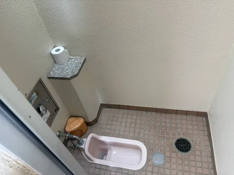 豊田森本農村公園：和式トイレの内部